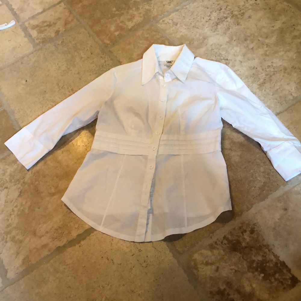 White cotton worth blouse